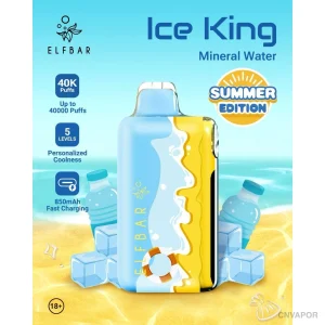 ELFBAR Ice King 冰王夏日版 40000口 一次性电子烟 矿泉水口味产品图